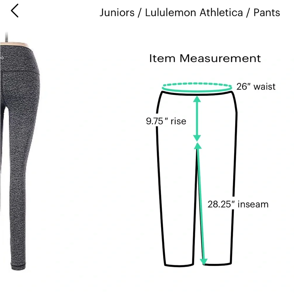 Lululemon active leggings. Full length. Excellent condition - Picture 5 of 5